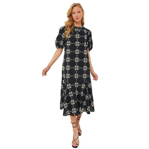 New Tuckernuck Black Eyelet Lewis Dress Women’s Small $328 1981-C